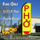 Pho (Yellow) Windless Advertising Feather Banner – Flag Only