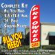 PRE-OWNED CARS (Red/Yellow) Flutter Feather Banner Flag Kit (Flag, Pole, & Ground Mt)