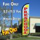 PRESCHOOL (Scene) Windless Polyknit Feather Flag (2.5 x 11.5 feet)