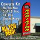 RADIATOR SPECIALISTS (Red) Flutter Feather Banner Flag Kit (Flag, Pole, & Ground Mt)