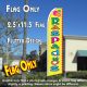 Raspados (Yellow) Flutter Feather Banner Flag (11.5 x 2.5 Feet)