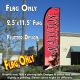 RAYITOS Flutter Feather Banner Flag (11.5 x 2.5 Feet)