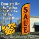 Sale (Fall Theme) Windless Feather Banner Flag Kit (Flag, Pole, & Ground Mt)