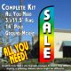 Sale (Multicolor) Windless Feather Banner Flag Kit (Flag, Pole, & Ground Mt)