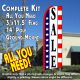 SALE (Stars & Stripes) Flutter Feather Banner Flag Kit (Flag, Pole, & Ground Mt)