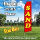 SAND red yellow flutter flag
