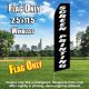 Screen Printing (Black/White) Econo Feather Banner Flag