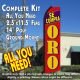 SE COMPRA ORO (Red/Yellow) Flutter Feather Banner Flag Kit (Flag, Pole, & Ground Mt)