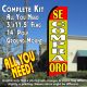 SE COMPRA ORO (Red/Gold) Flutter Feather Banner Flag Kit (Flag, Pole, & Ground Mt)