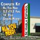 SE HABLA ESPANOL (Red/White/Green) Flutter Feather Banner Flag Kit (Flag, Pole, & Ground Mt)