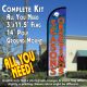 Season'S Greetings Windless Advertising Feather Banner – Complete Flag Kit