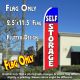 Self Storage (Blue/Red) Windless Advertising Feather Banner – Flag Only