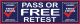 Smog Check Pass or Free Retest Feather Banner Flag 