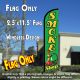 SMOKE SHOP (Green) Windless Feather Banner Flag (2.5 x 11.5 Feet)