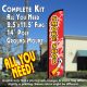 SMOKE SHOP Windless Feather Banner Flag Kit (Flag, Pole, & Ground Mt)