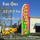 SMOOTHIES (Pink Swirl) Flutter Feather Banner Flag (11.5 x 2.5 Feet)