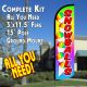 Snowballs Windless Feather Banner Flag Kit (Flag, Pole, & Ground Mt)