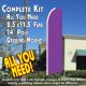 Solid Plum Flutter Feather Banner Flag Kit (Flag, Pole, and Ground Mount)