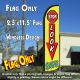 Stop Look Save (Yellow/Green) Windless Advertising Feather Banner – Flag Only