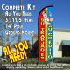 SU TRABAJO ES SU CREDITO Windless Feather Banner Flag Kit (Flag, Pole, & Ground Mt)