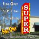 Super Sale (Red/Yellow) Windless Advertising Feather Banner – Flag Only