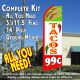 TACOS 99¢ Flutter Feather Banner Flag Kit (Flag, Pole, & Ground Mt)
