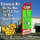 Tacos (Red/Green) Windless Advertising Feather Banner – Complete Flag Kit
