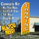TANNING SALON (Orange) Flutter Feather Banner Flag Kit (Flag, Pole, & Ground Mt)