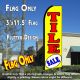 TILE SALE (Yellow) Flutter Feather Banner Flag (11.5 x 3 Feet)