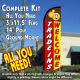 Trade Ins Welcome Windless Advertising Feather Banner – Complete Flag Kit