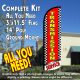 Transmission Service (Checkered) Windless Advertising Feather Banner – Complete Flag Kit
