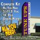 TUNE UPS All Makes and Models (Purple/White) Flutter Feather Banner Flag Kit (Flag, Pole, & Ground Mt)