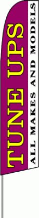 Tune Ups  Feather Banner Flag 