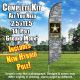 ARMY with camo Flutter Feather Banner Flag Kit (Flag, Pole, & Ground Mt)