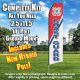 U.S. Coast Guard Econo Feather Red, Blue and White Banner Flag Kit (Flag, Pole, & Ground Mt)