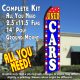Used Cars (Blue/White/Stars) Windless Advertising Feather Banner – Complete Flag Kit