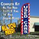 Used Cars (Starburst) Windless Feather Banner Flag Kit (Flag, Pole, & Ground Mt)