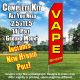 VAPE SHOP (Red/Yellow) Econo Feather Banner Flag Kit (Flag, Pole, & Ground Mt)