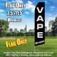 VAPE SHOP (Black) Econo Feather Banner Flag 