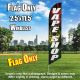 VAPE SHOP rasta Windless Feather Banner Flag 