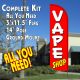 vape shop windless feather banner flags