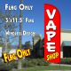 vape shop windless polyknit feather flags