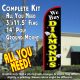 We Buy Diamonds (Black/Yellow) Windless Feather Banner Flag Kit (Flag, Pole, & Ground Mt)