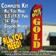 WE BUY GOLD (Black/Red) Flutter Feather Banner Flag Kit (Flag, Pole, & Ground Mt)