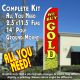 WE BUY GOLD (Coins) Flutter Feather Banner Flag Kit (Flag, Pole, & Ground Mt)