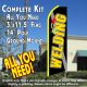 Welding (Black) Windless Advertising Feather Banner – Complete Flag Kit