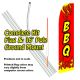 BBQ (Red) Windless Advertising Feather Banner – Complete Flag Kit