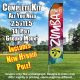 ZUMBA FITNESS multicolor bubbles flutter flag