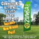 ZUMBA FITNESS green white flutter flag