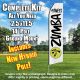 ZUMBA FITNESS white black flutter flag